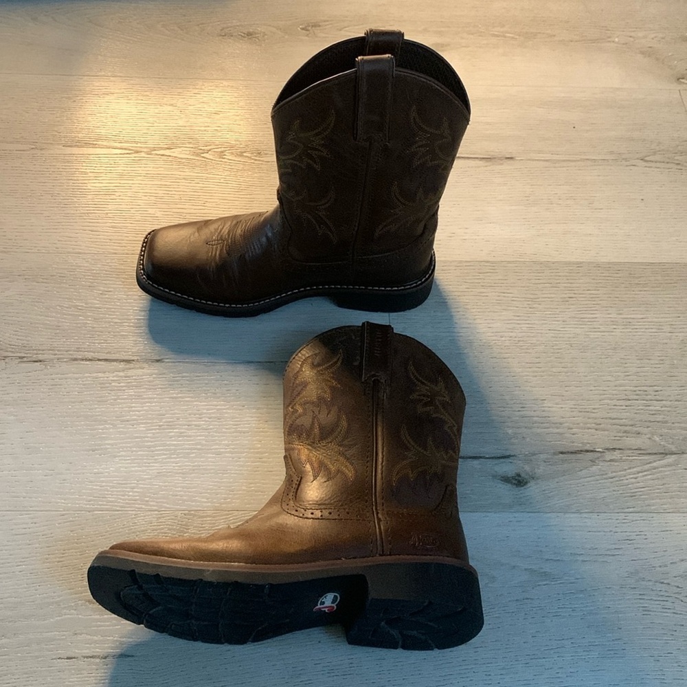 Justin Cattleman Kids Brown‎ Western Boots